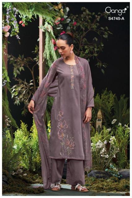 Ganga morael 4745 dress materials wholesale cotton